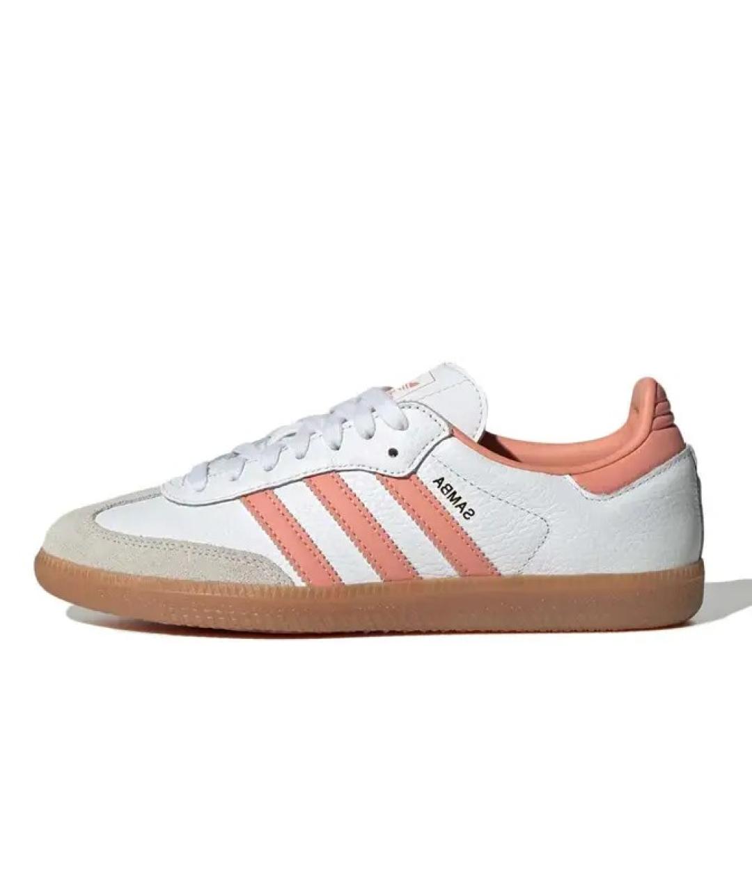 ADIDAS Белые кожаные кроссовки, фото 6