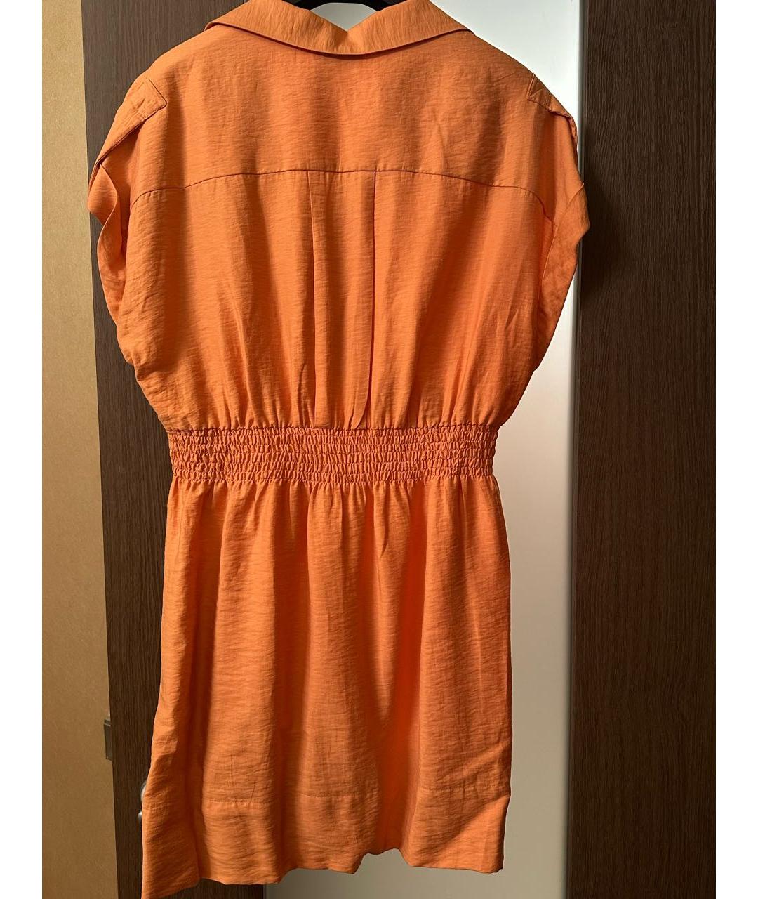 SANDRO Оранжевое повседневное платье, фото 2
