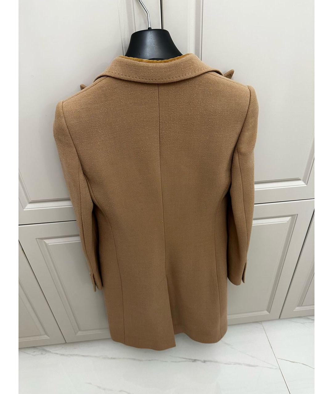 DOLCE&GABBANA Бежевое шерстяное пальто, фото 2