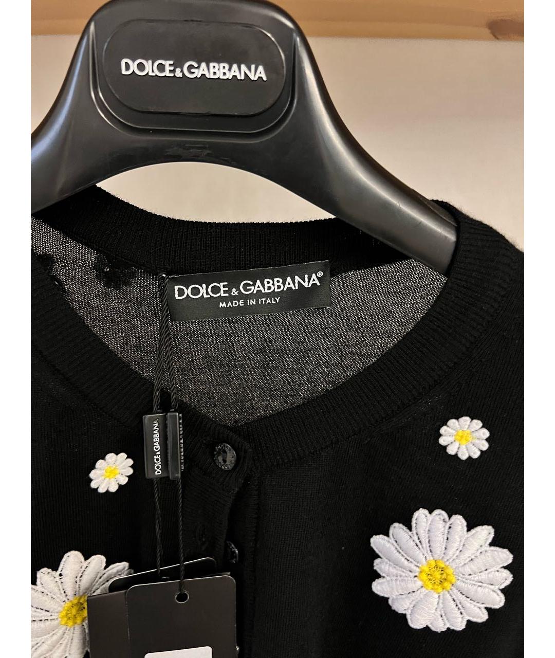 DOLCE&GABBANA Черный кашемировый джемпер / свитер, фото 4