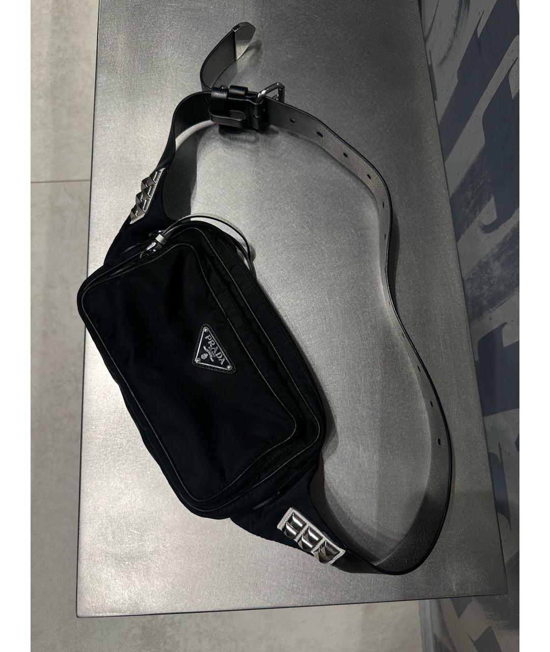 PRADA Черная поясная сумка, фото 6