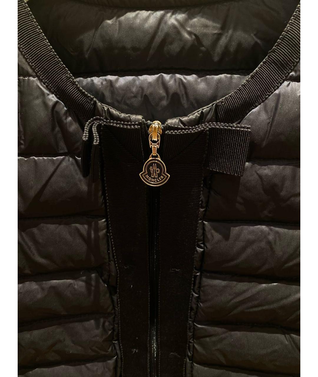 MONCLER Темно-синий пуховик, фото 3