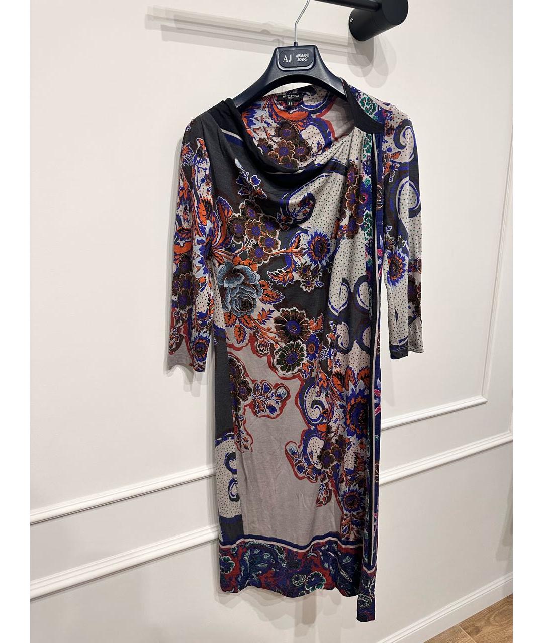 ETRO Мульти коктейльное платье, фото 6