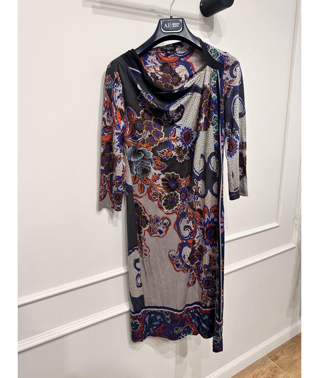ETRO Мульти коктейльное платье, фото 2