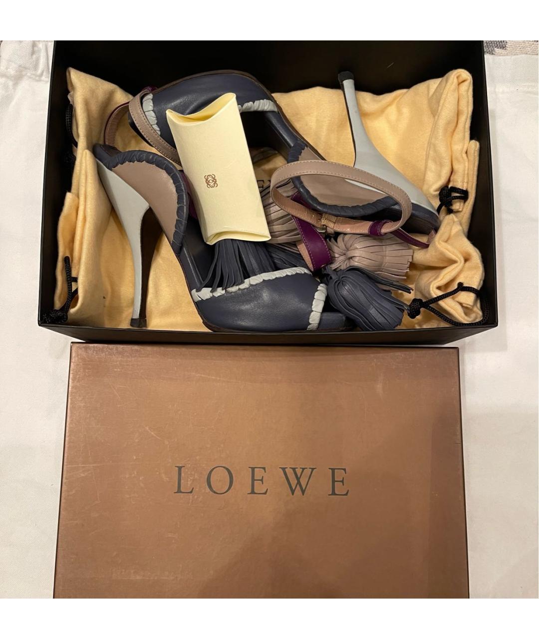 LOEWE Мульти кожаные туфли, фото 5