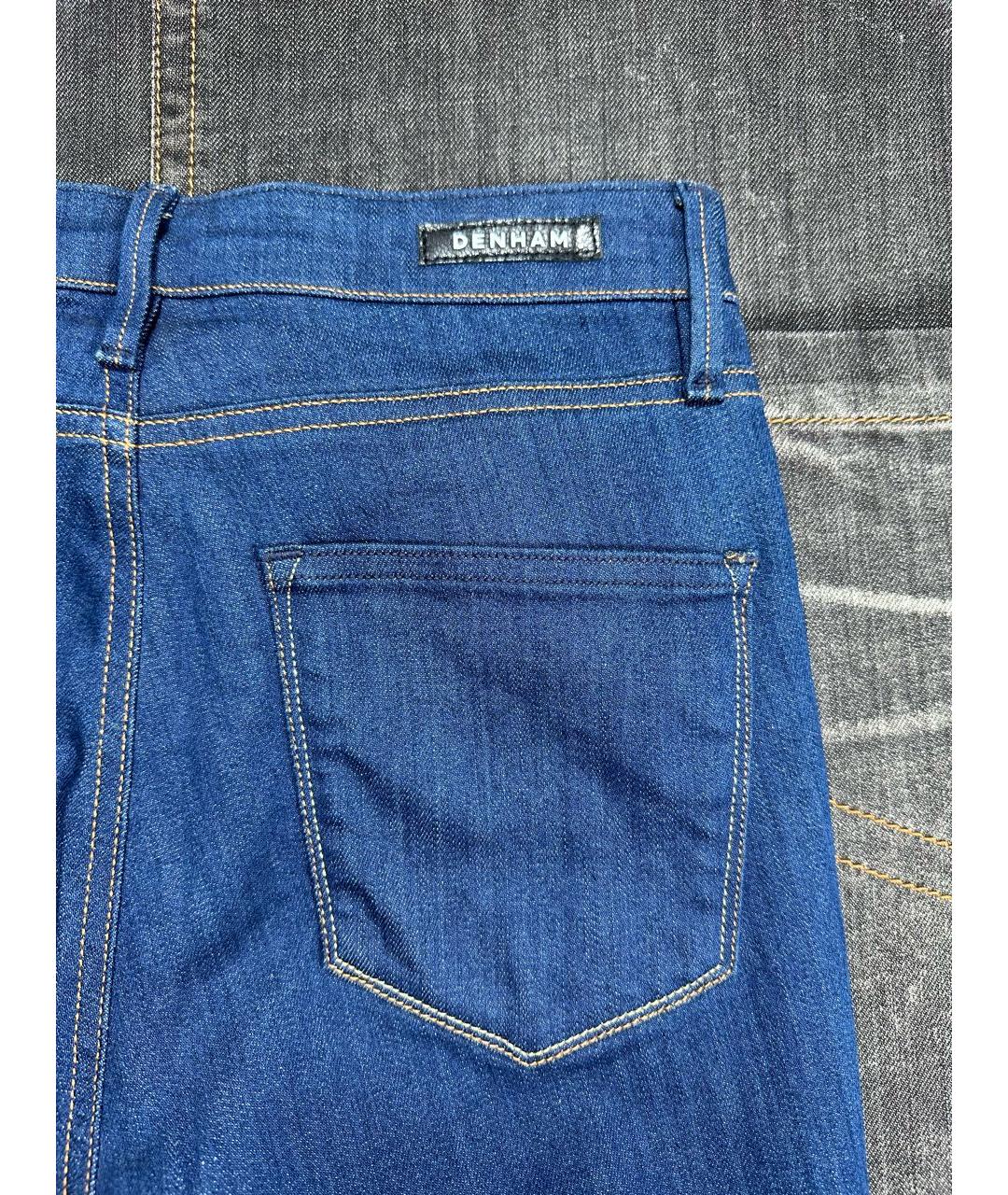 DENHAM Синие хлопко-эластановые джинсы слим, фото 6