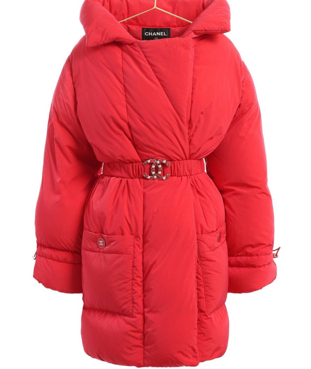 CHANEL Красный пуховик, фото 8