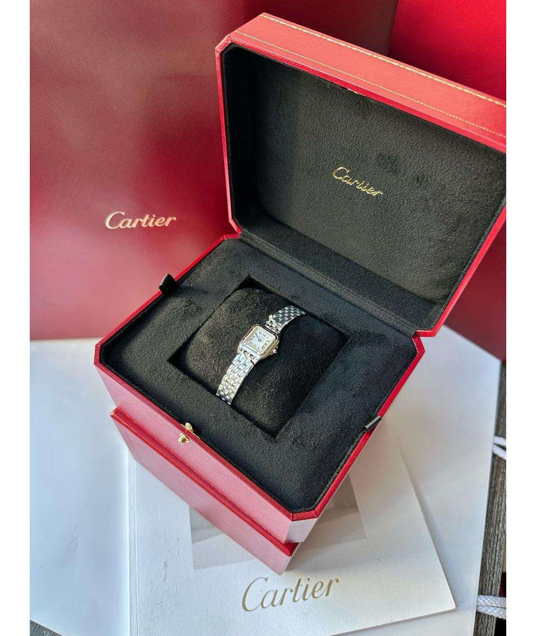 CARTIER Серебряные часы, фото 4