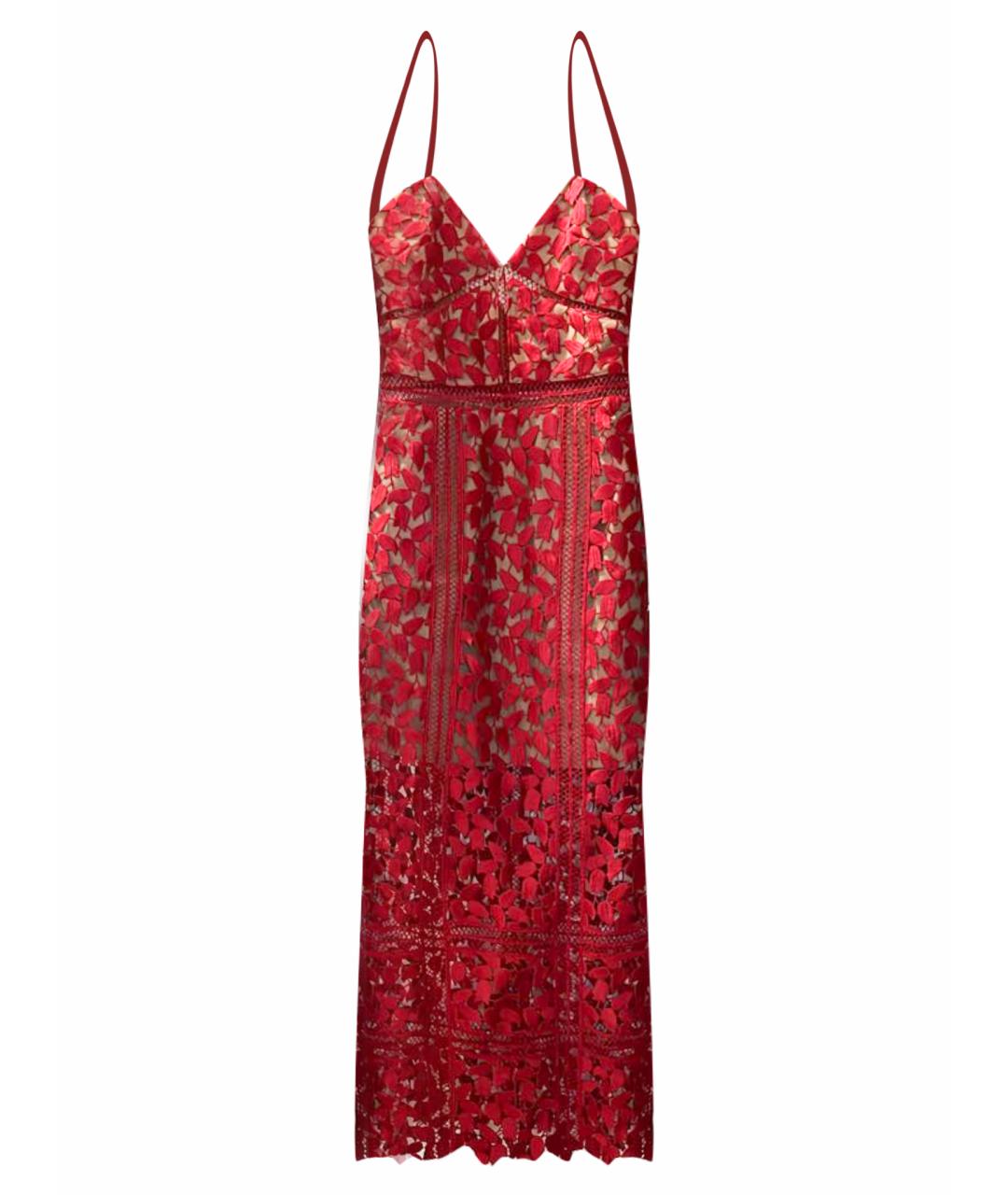 SELF-PORTRAIT Бордовое коктейльное платье, фото 1