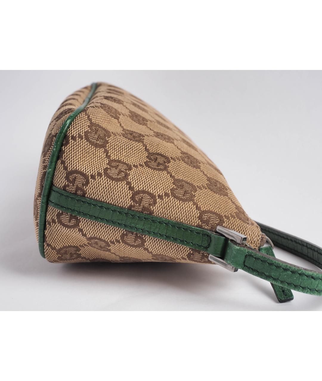 GUCCI Бежевая тканевая сумка с короткими ручками, фото 7