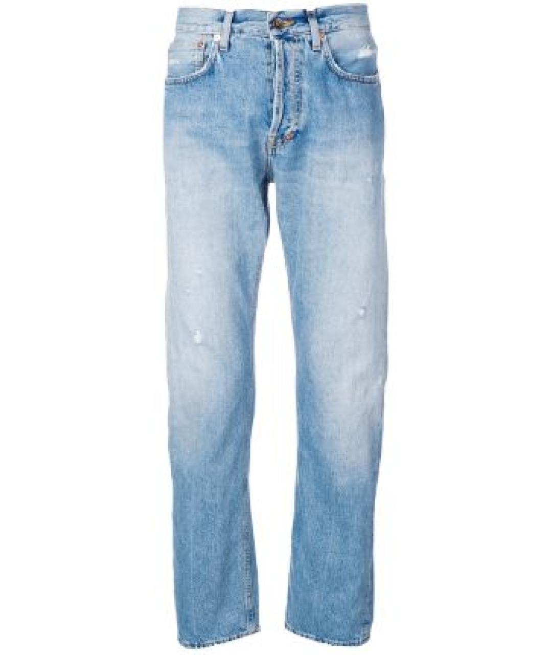 PRPS Синие хлопковые прямые джинсы, фото 1