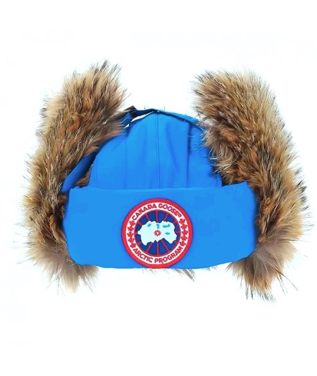 CANADA GOOSE Голубая шапка, фото 1