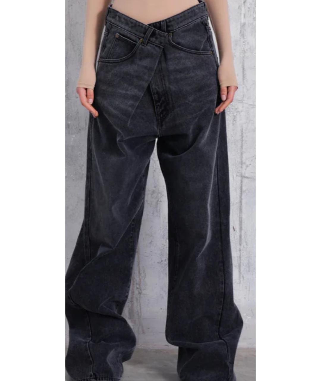 DARKPARK Черные хлопковые прямые джинсы, фото 3