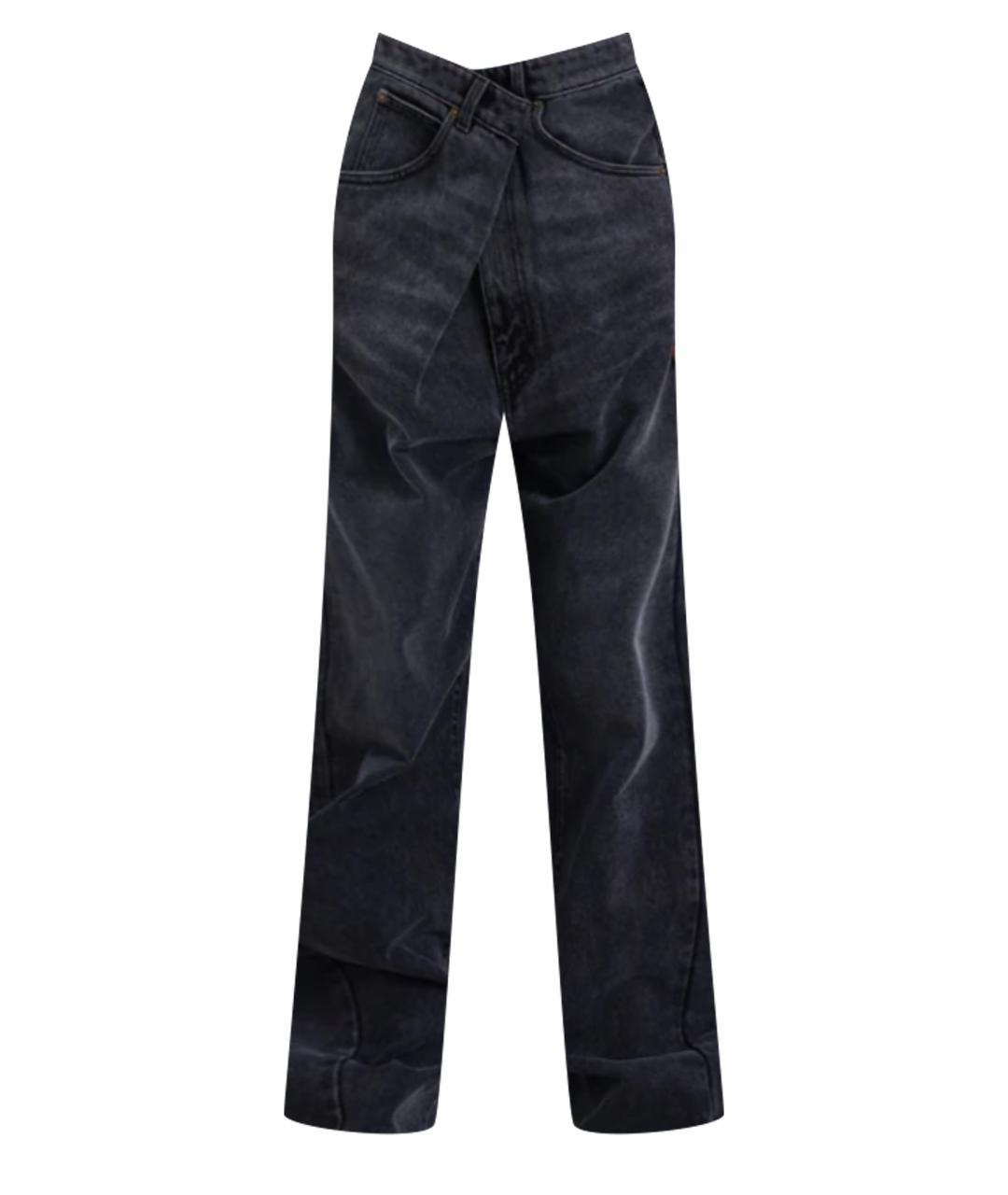 DARKPARK Черные хлопковые прямые джинсы, фото 1