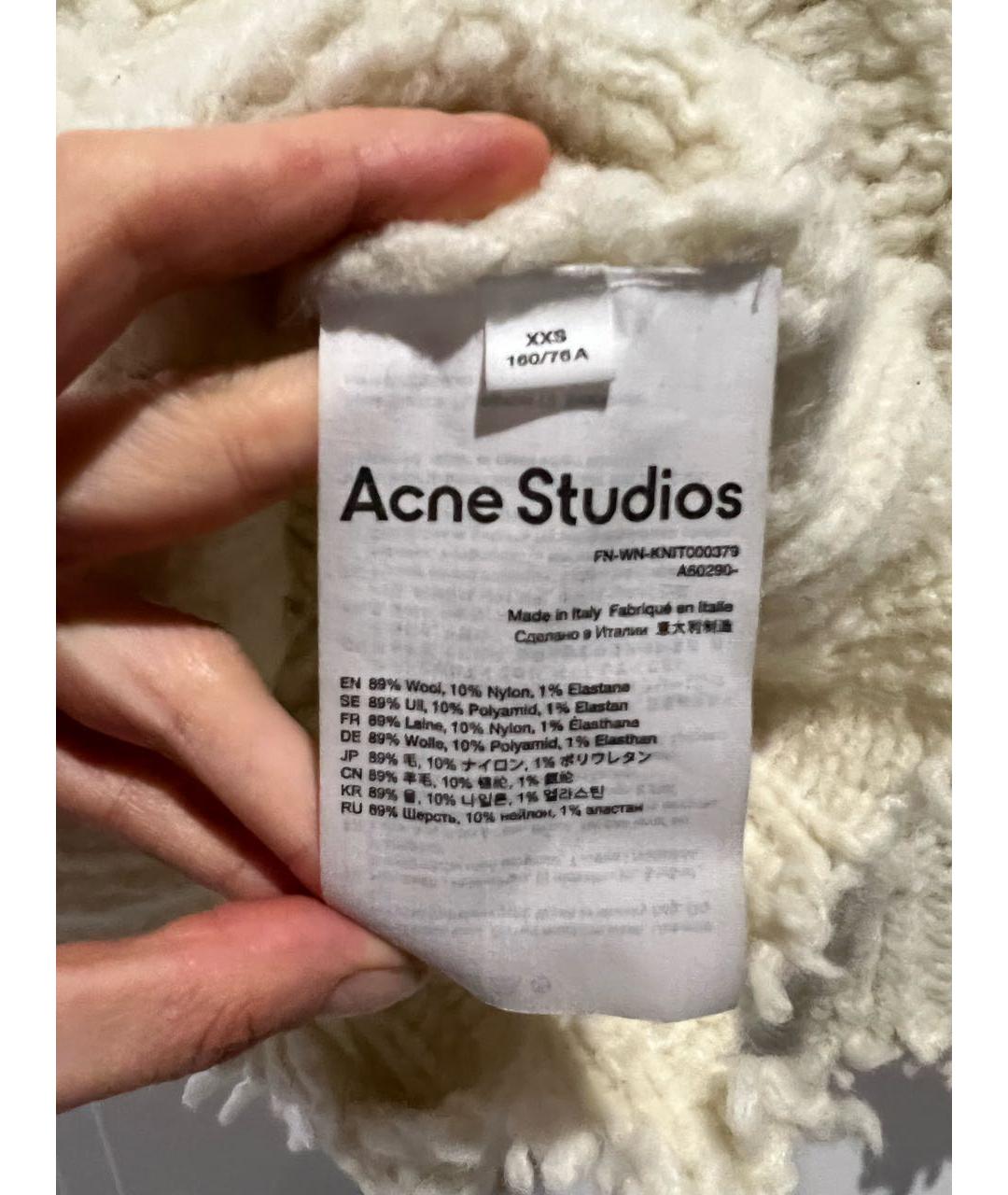 ACNE STUDIOS Белая шерстяная жилетка, фото 3