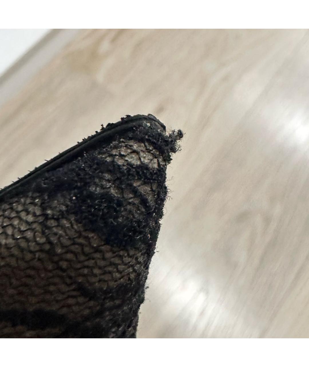 JIMMY CHOO Черные текстильные туфли, фото 7