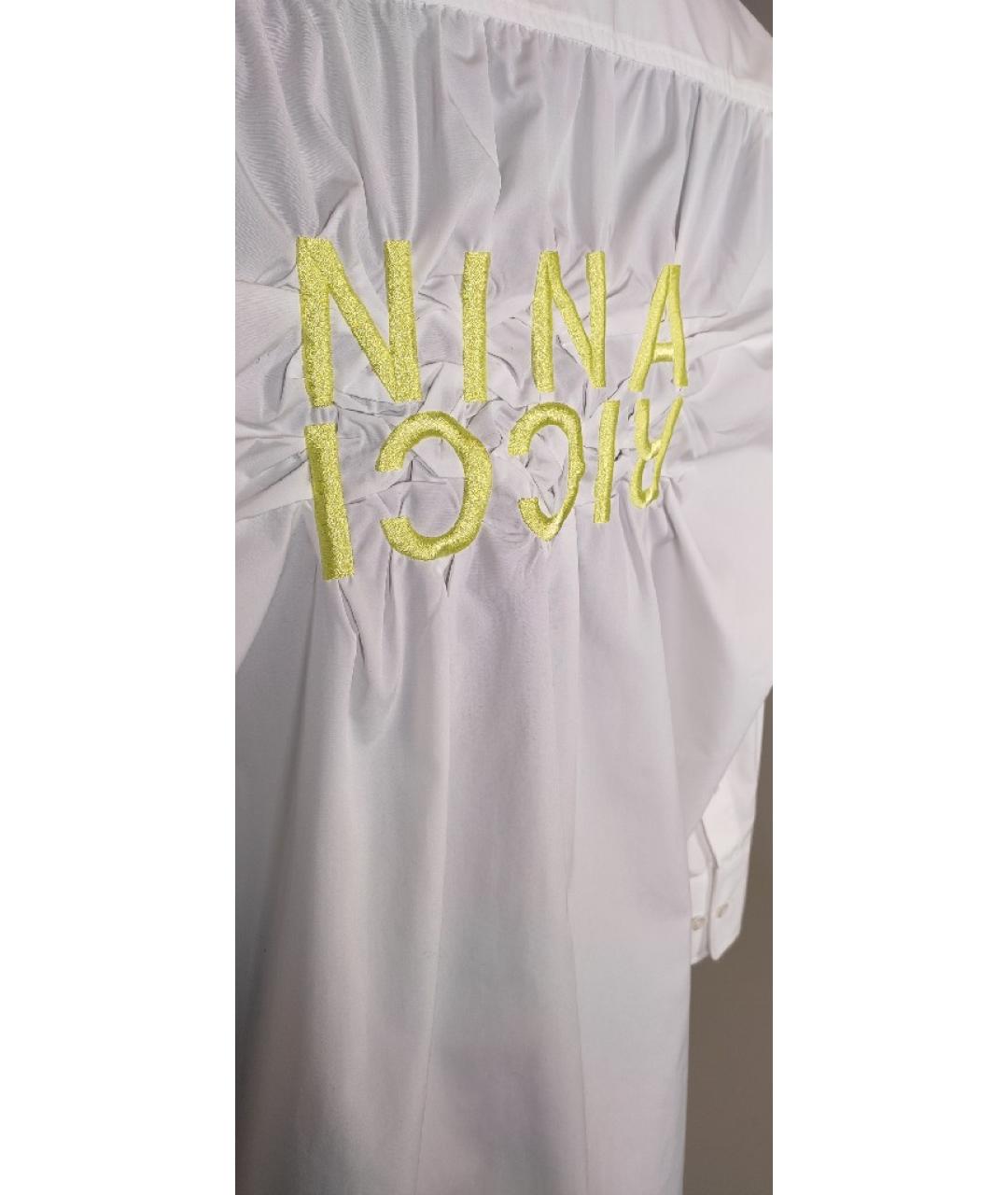 NINA RICCI Белая полиэстеровая рубашка, фото 4