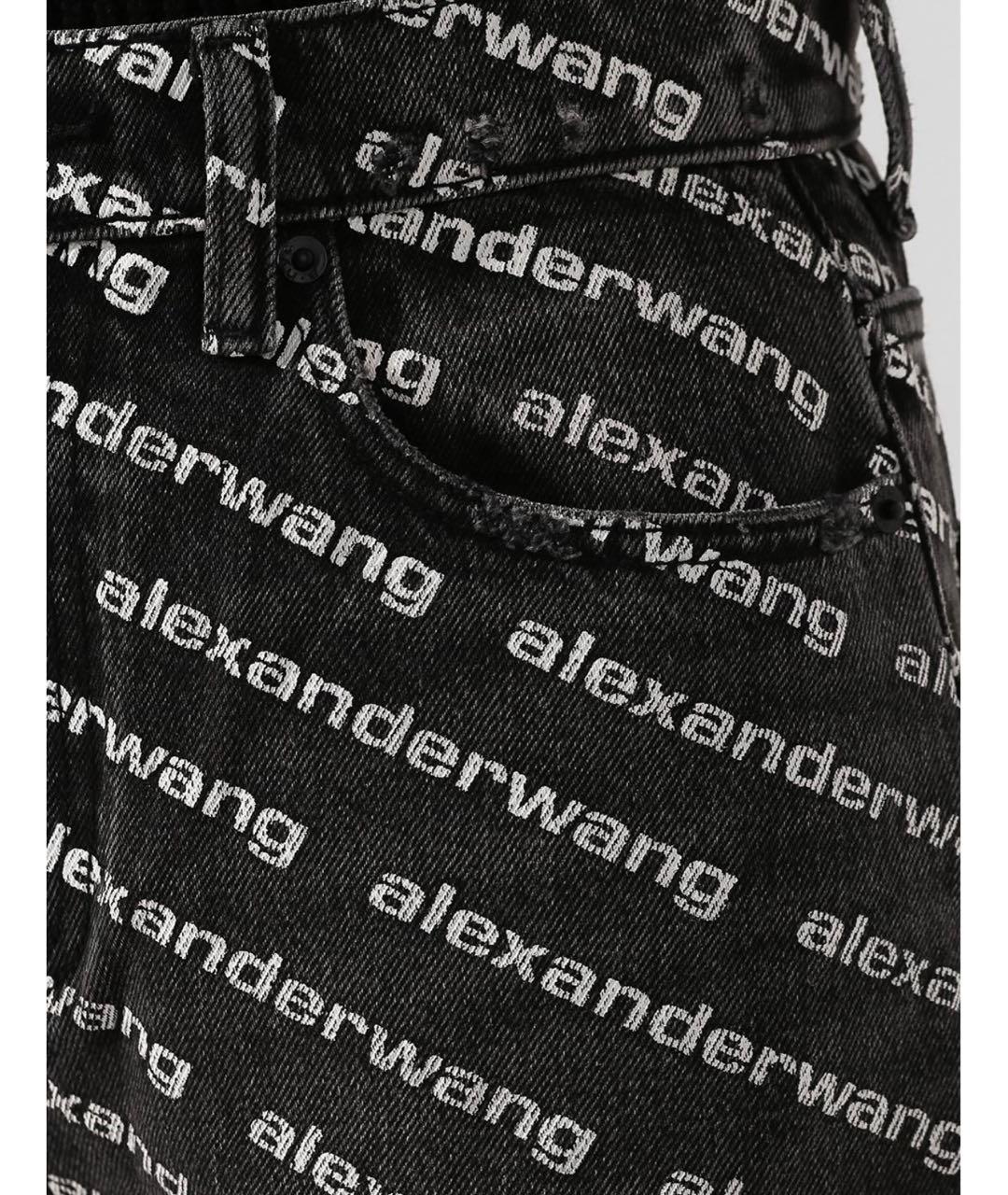 ALEXANDER WANG Черные хлопковые джинсы слим, фото 3