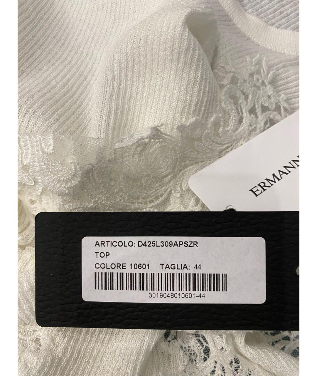 ERMANNO SCERVINO Белая футболка, фото 4