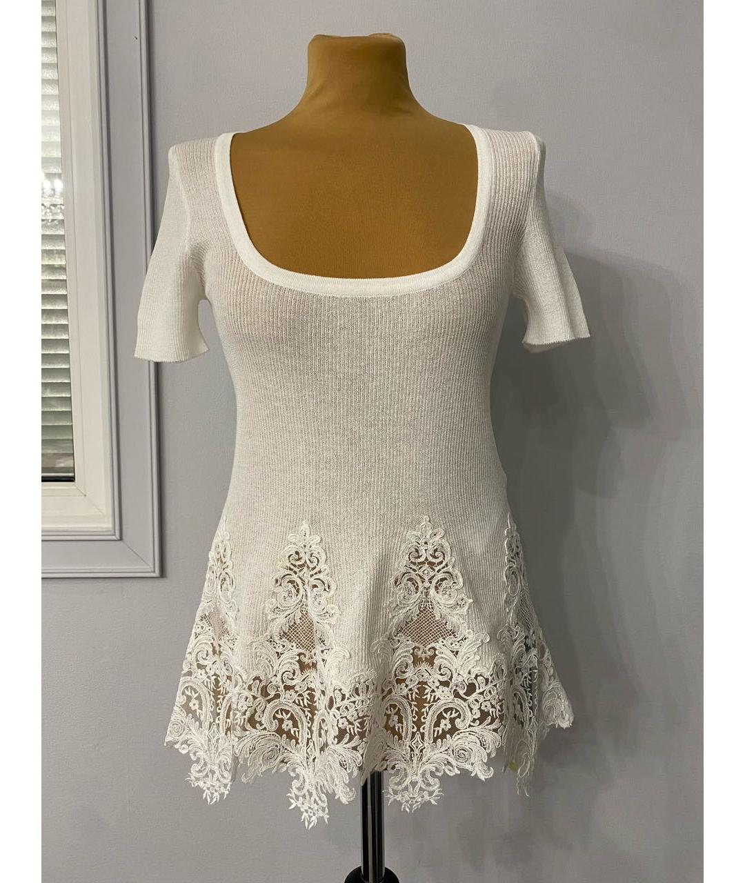 ERMANNO SCERVINO Белая футболка, фото 6