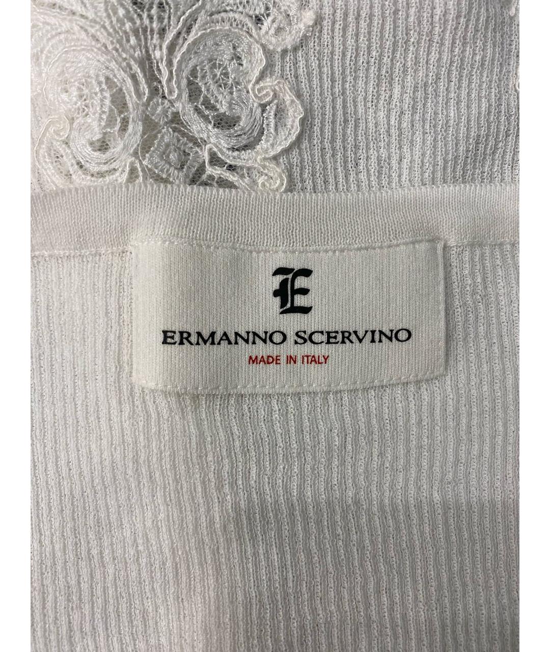ERMANNO SCERVINO Белая футболка, фото 5