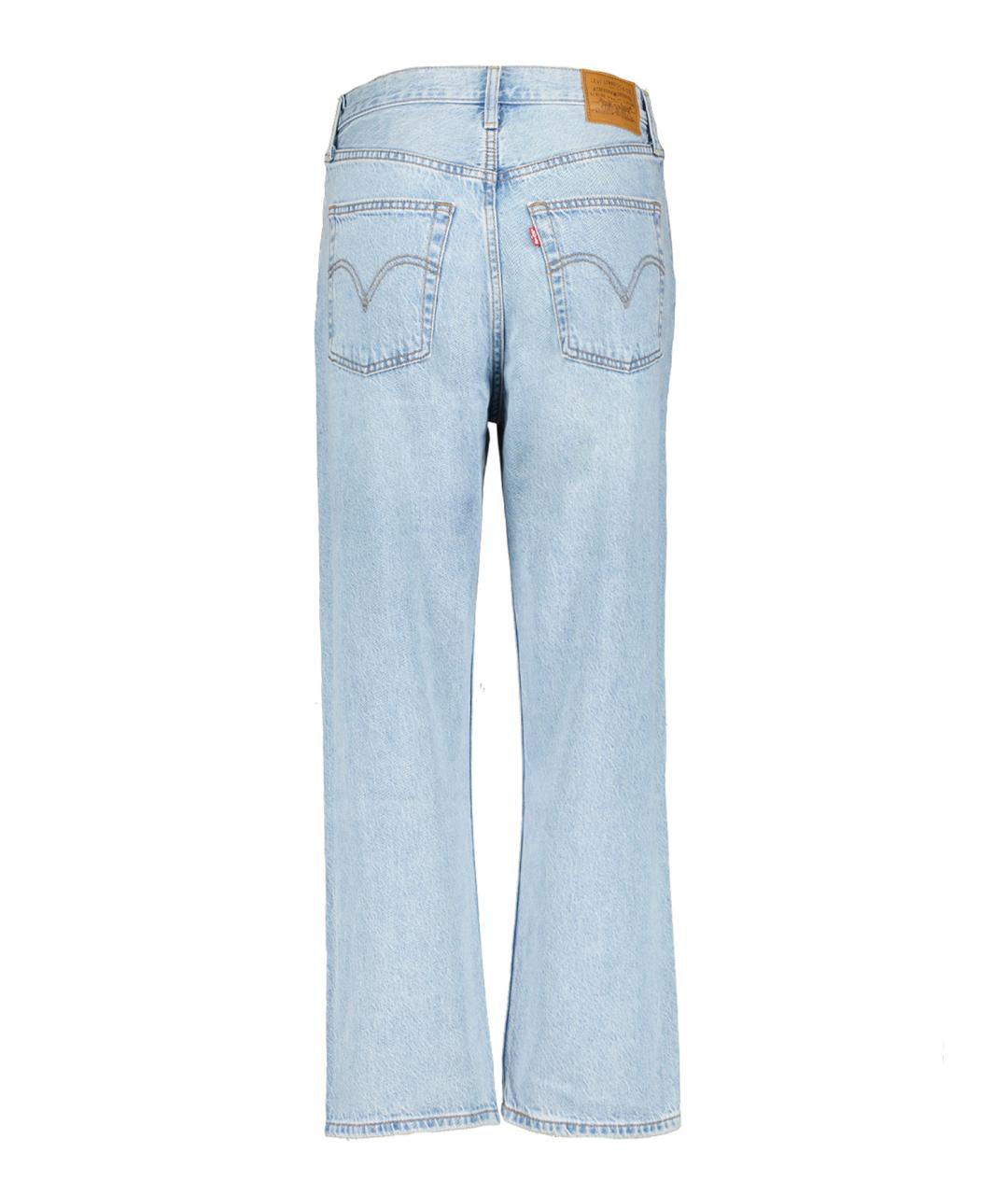 LEVI'S Голубые хлопко-лиоцелловые прямые джинсы, фото 2