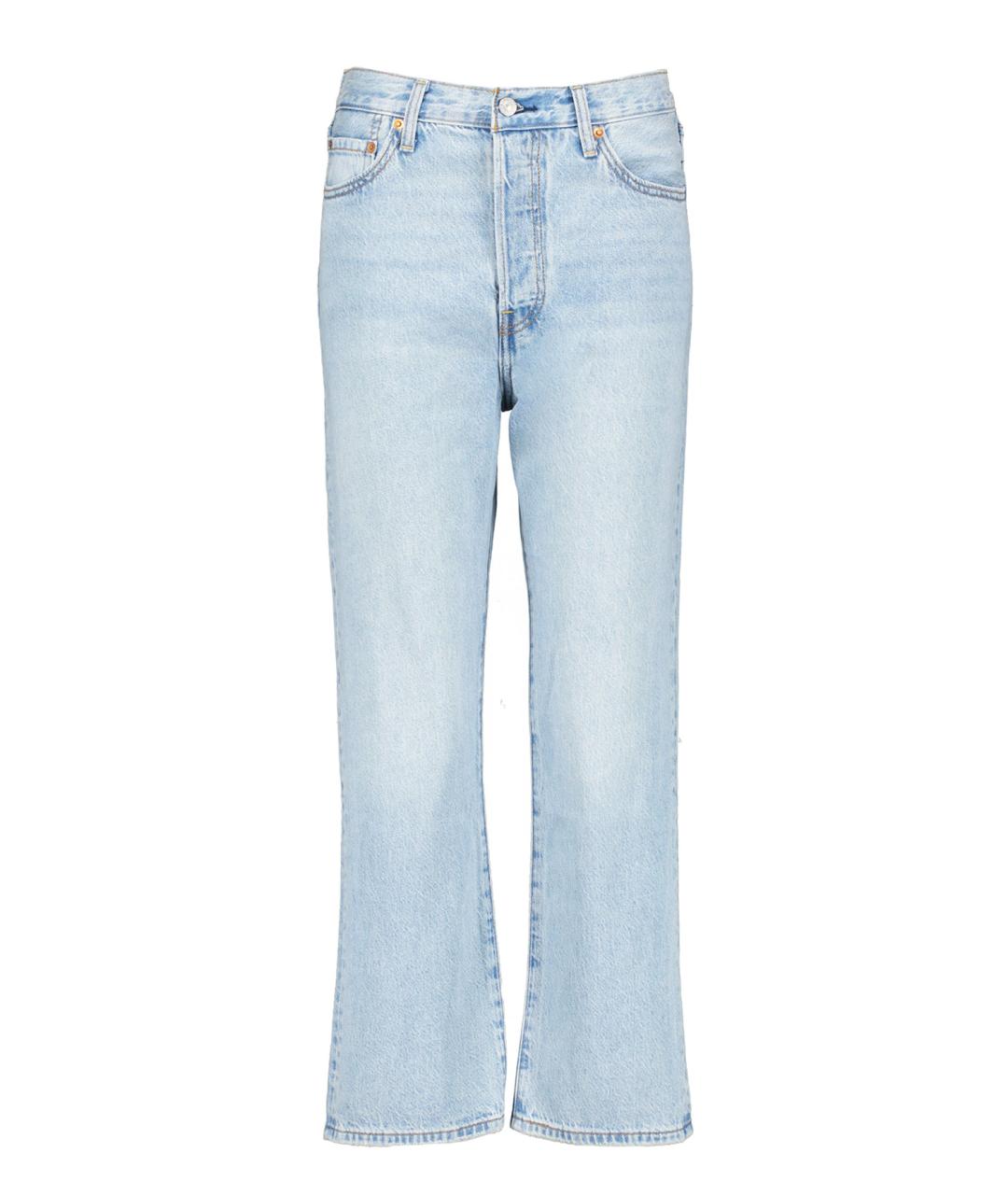 LEVI'S Голубые хлопко-лиоцелловые прямые джинсы, фото 10