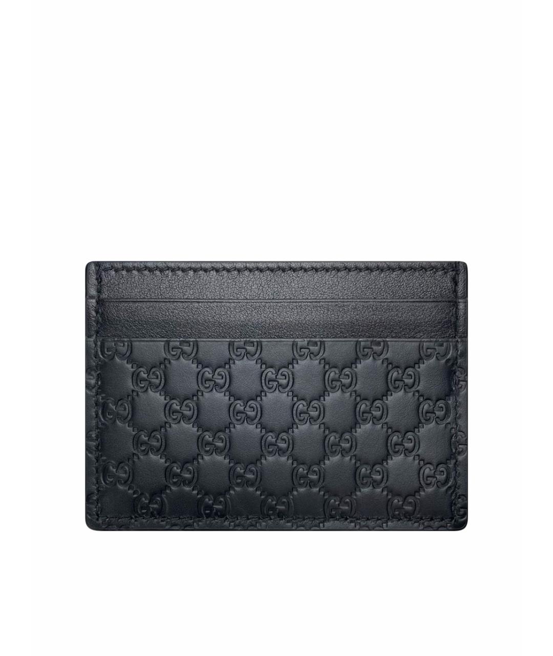 GUCCI Черный кожаный кардхолдер, фото 1