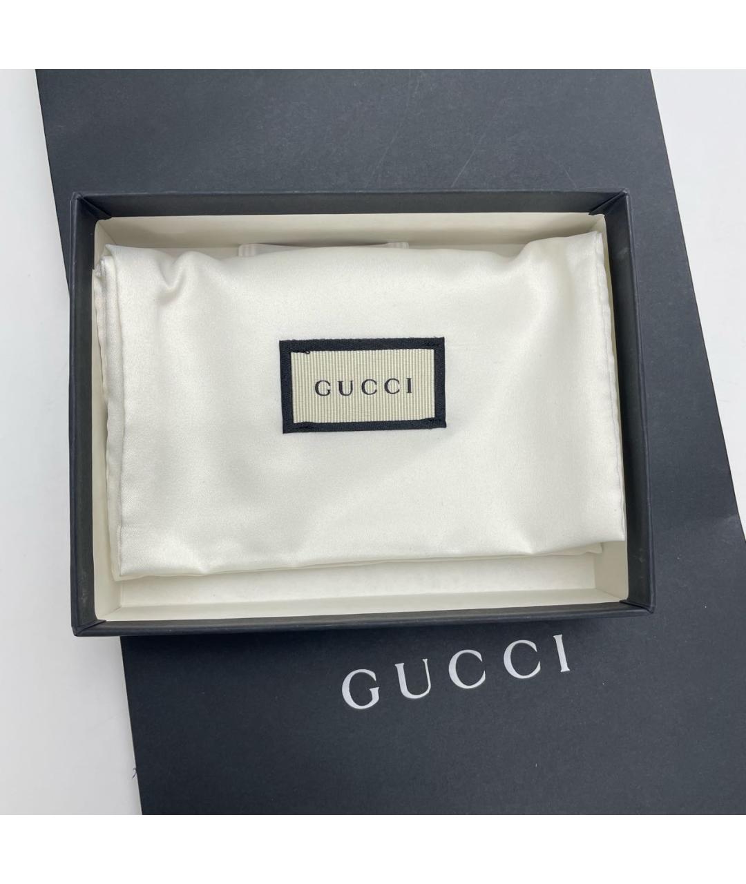 GUCCI Черный кожаный кардхолдер, фото 6