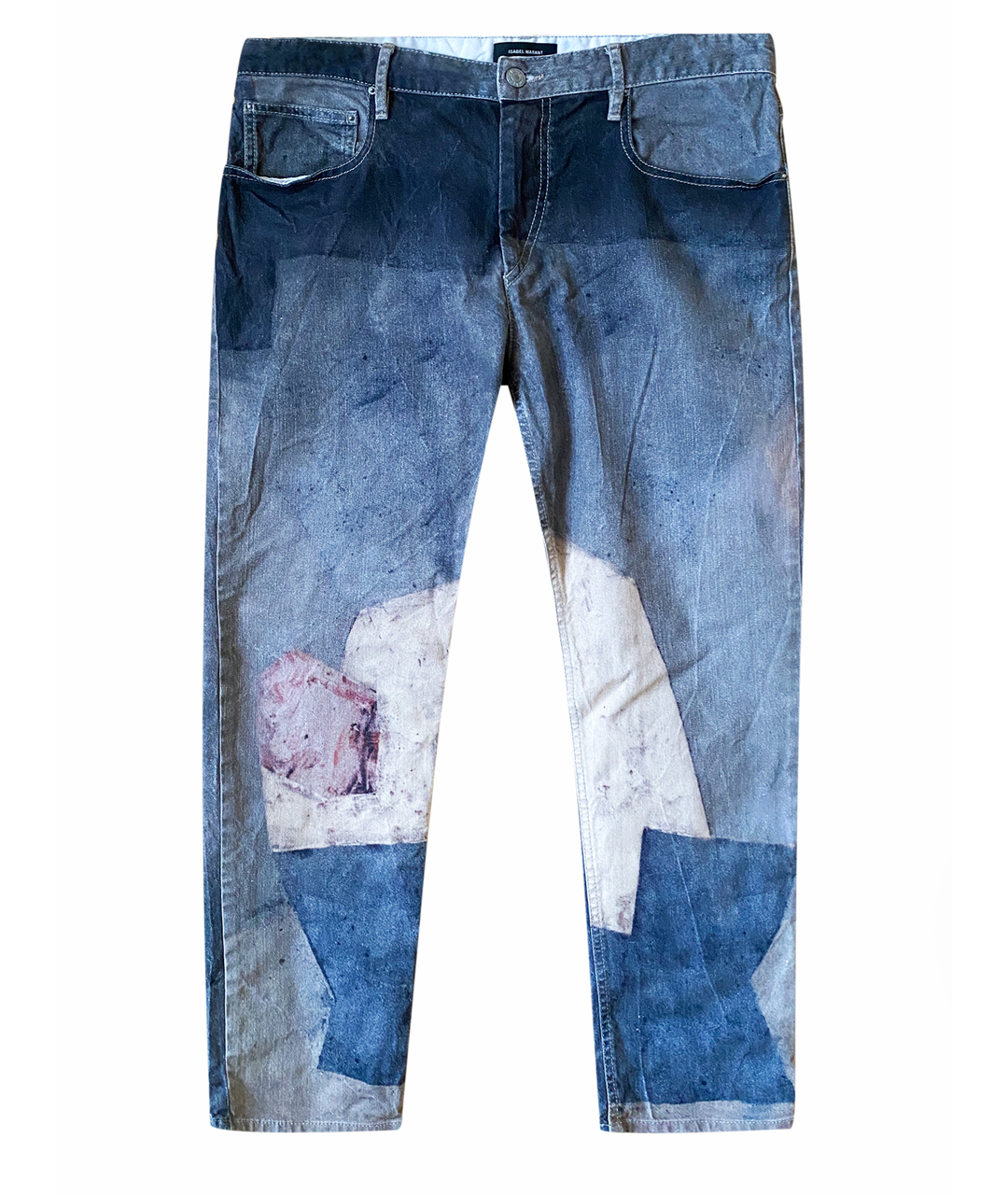 ISABEL MARANT Мульти хлопковые прямые джинсы, фото 1