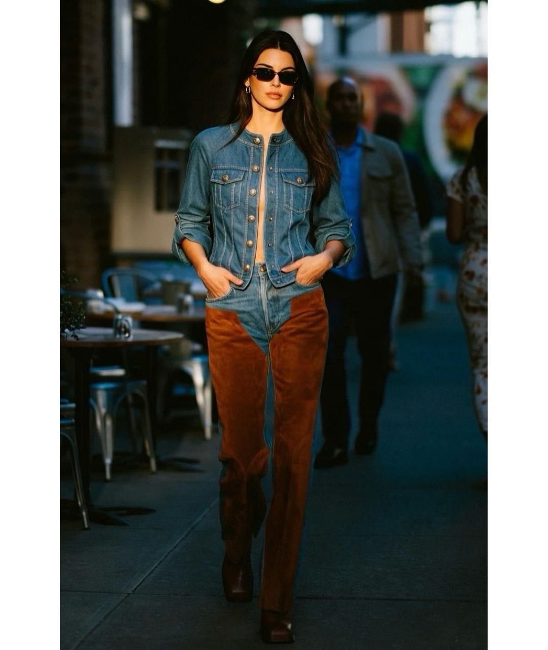BALMAIN Синяя хлопковая куртка, фото 2