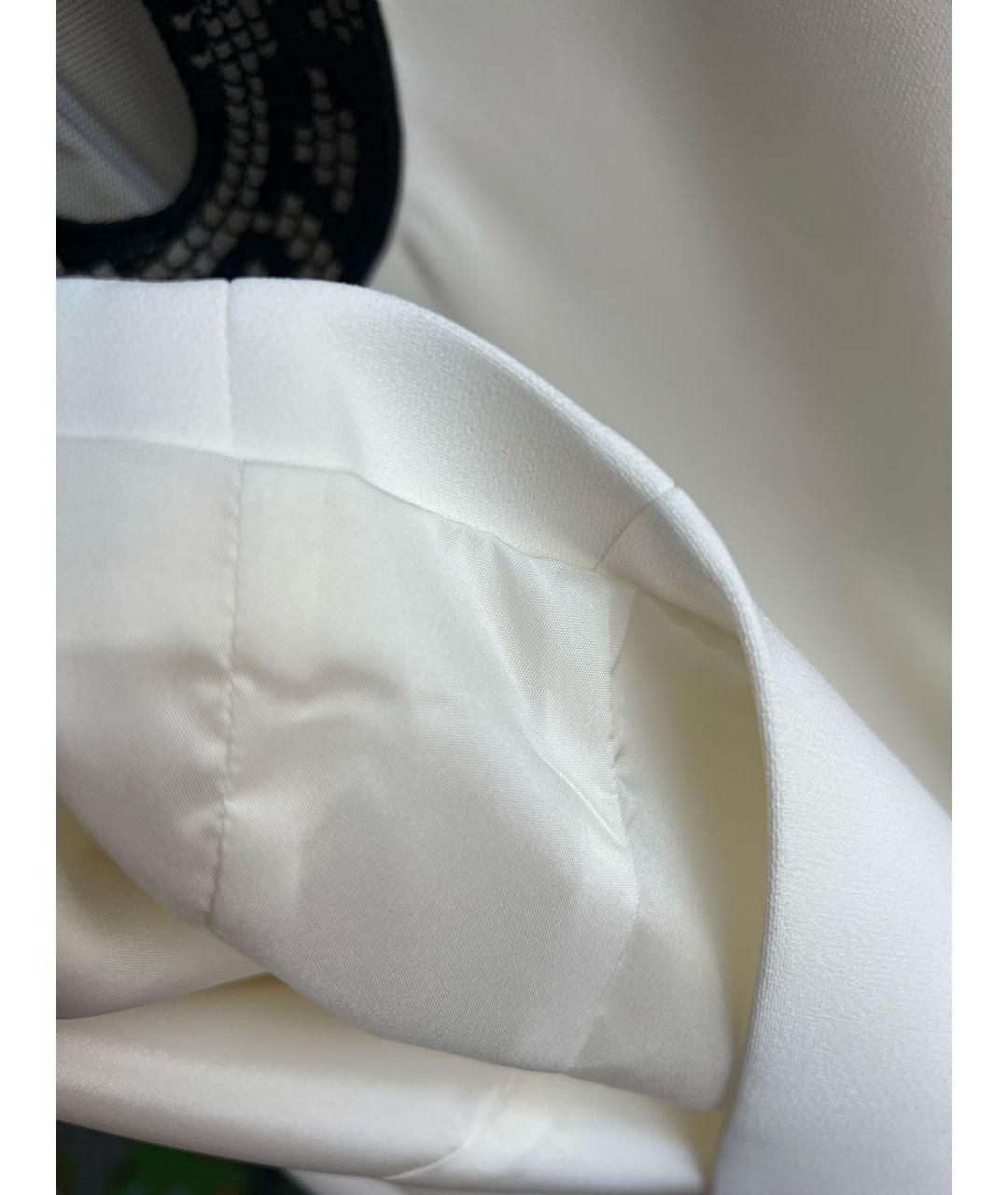 DAVID KOMA Белое ацетатное коктейльное платье, фото 6