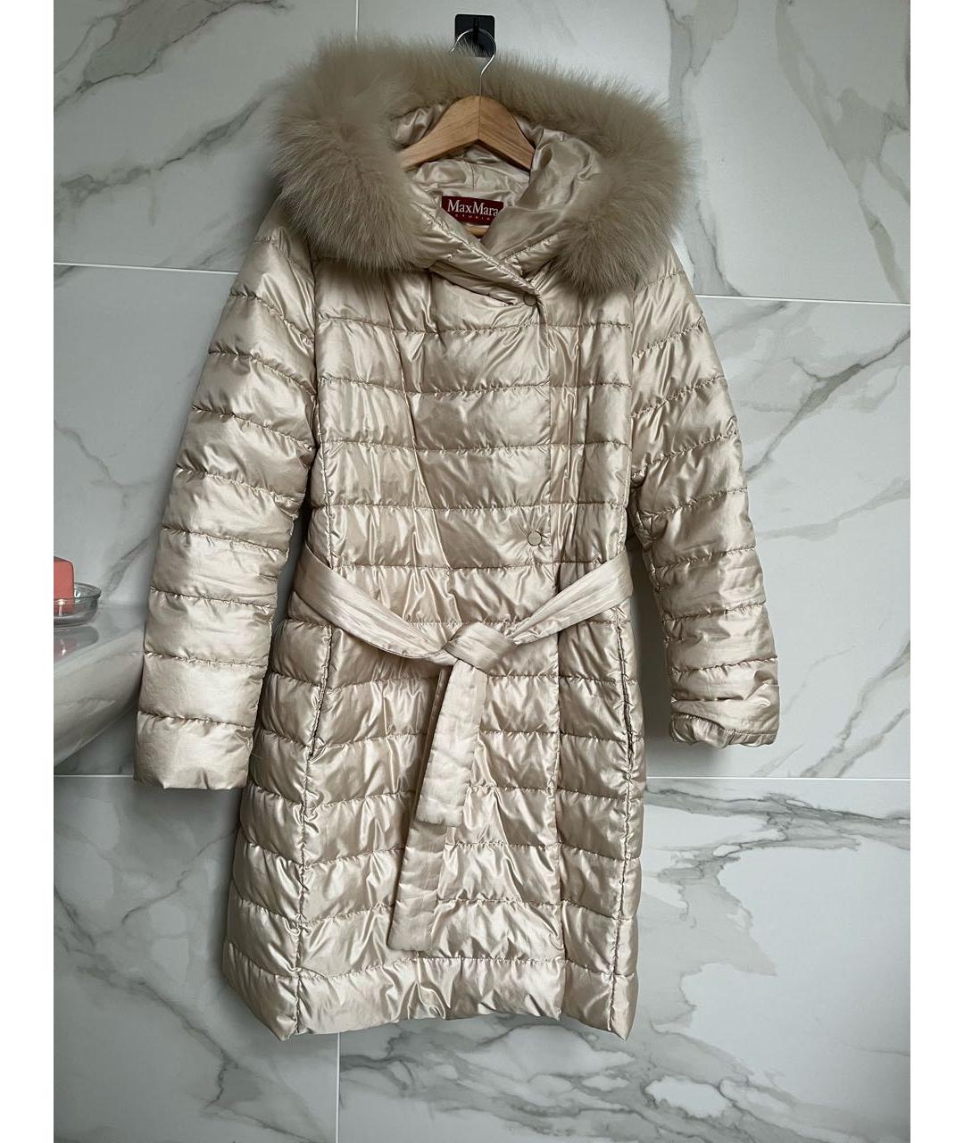MAX MARA STUDIO Золотой пуховик, фото 7