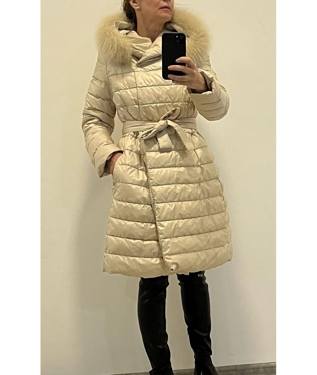 MAX MARA STUDIO Золотой пуховик, фото 4