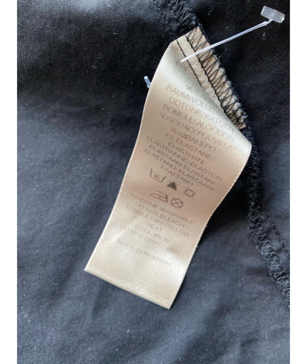 BURBERRY Черная хлопковая рубашка, фото 4