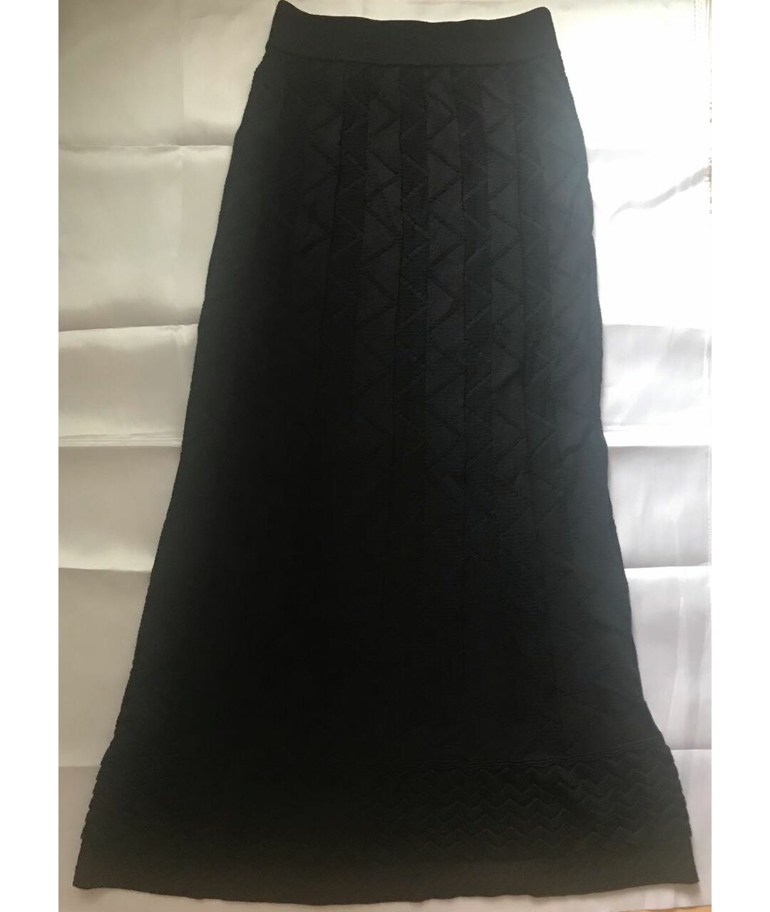 MISSONI Черная шерстяная юбка макси, фото 2