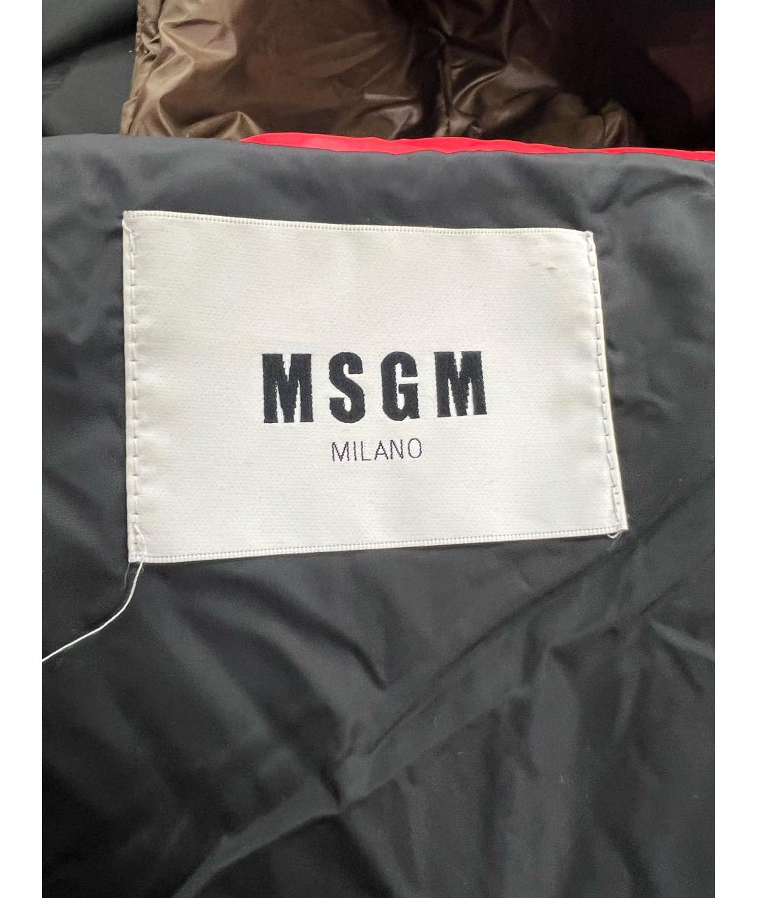 MSGM Красная полиамидовая куртка, фото 3