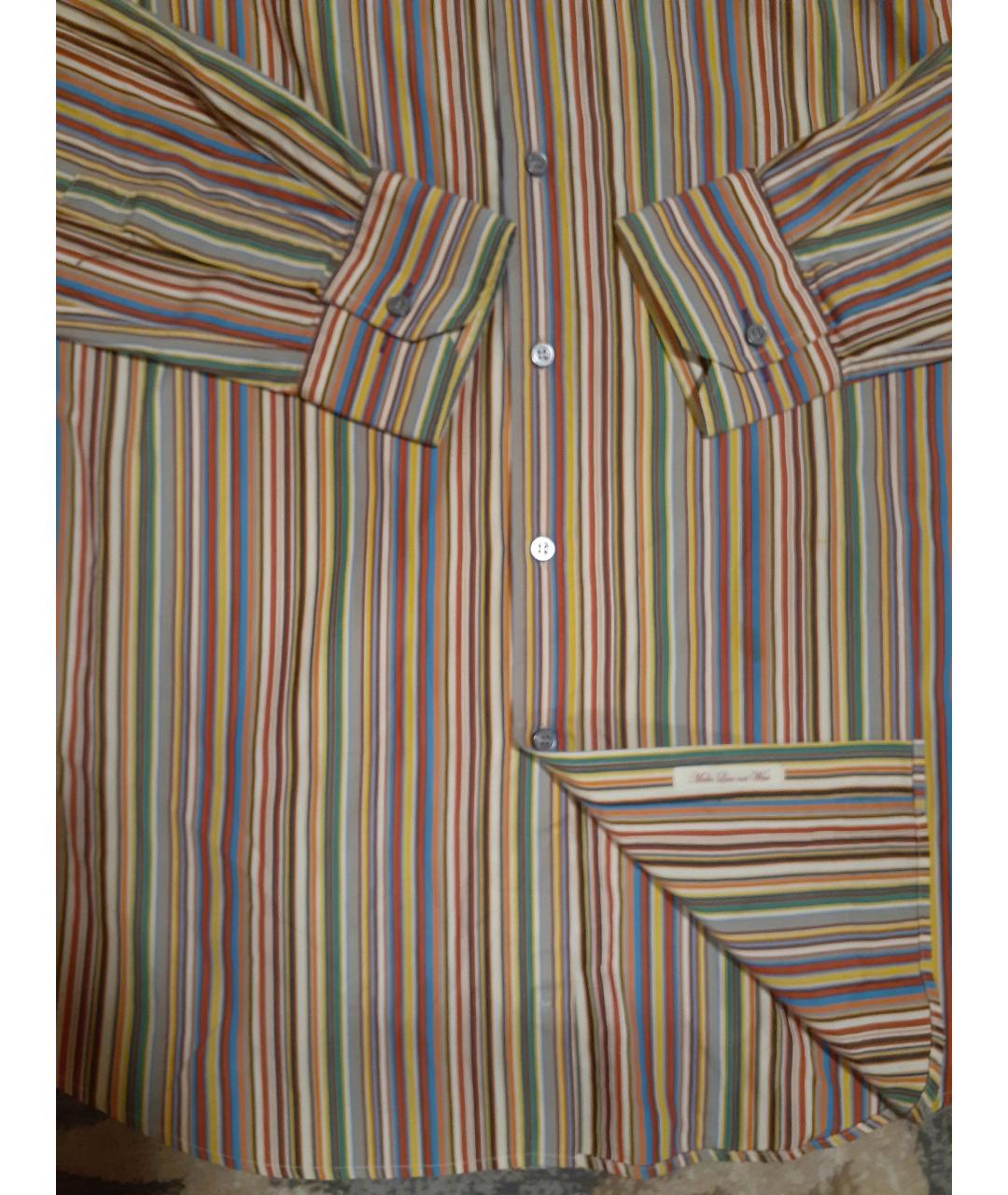 PAUL SMITH Мульти хлопковая кэжуал рубашка, фото 4