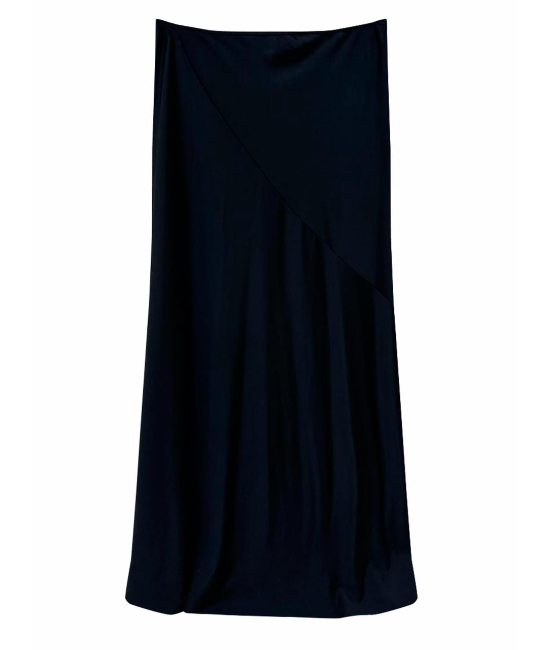 JIL SANDER Черная полиэстеровая юбка миди, фото 1