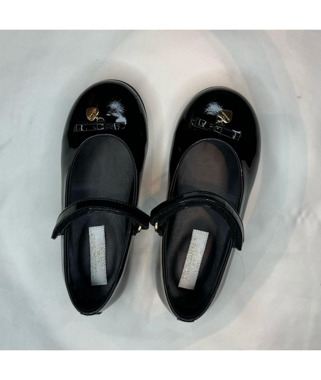 DOLCE&GABBANA Черные балетки и туфли из лакированной кожи, фото 3