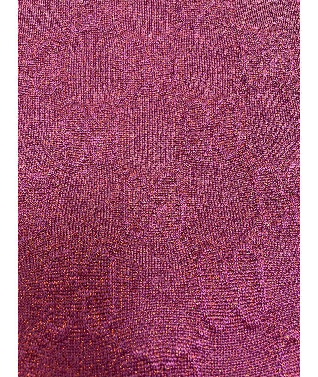 GUCCI Фиолетовый шарф, фото 2