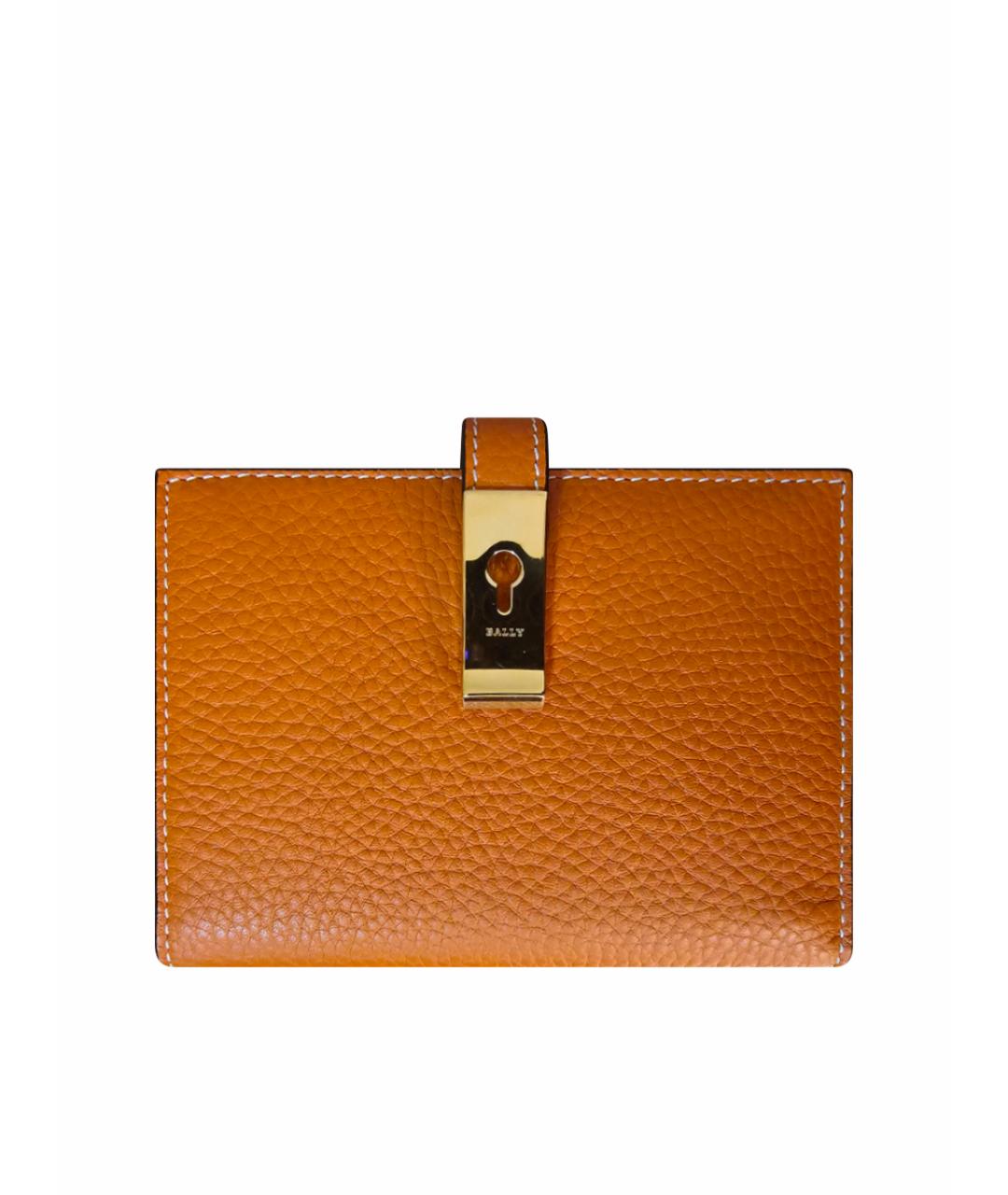 BALLY Оранжевый кожаный кошелек, фото 1