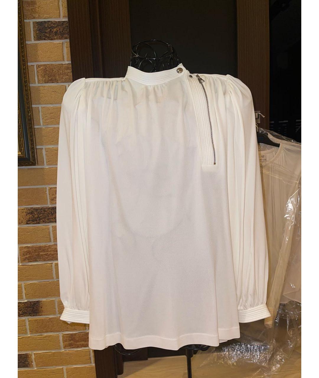 LOUIS VUITTON PRE-OWNED Белая шелковая блузы, фото 5