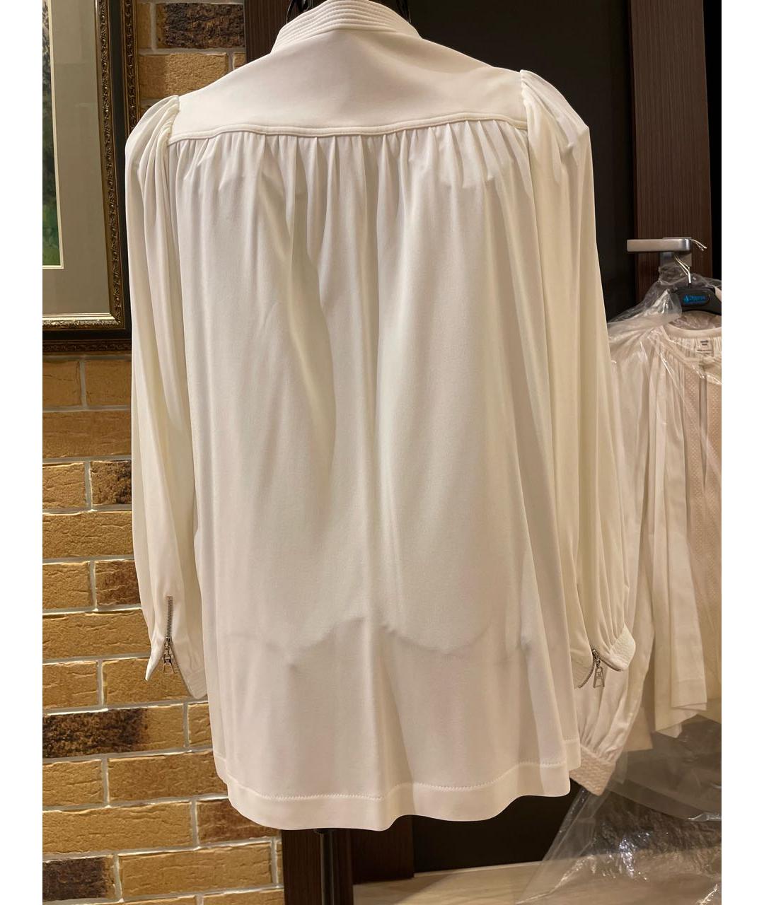 LOUIS VUITTON PRE-OWNED Белая шелковая блузы, фото 2