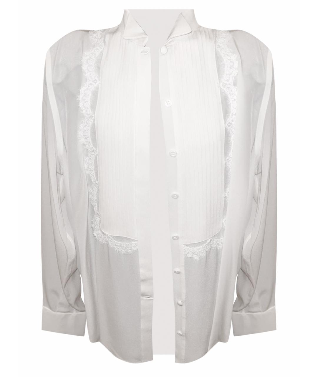 GIVENCHY Белая шелковая блузы, фото 1
