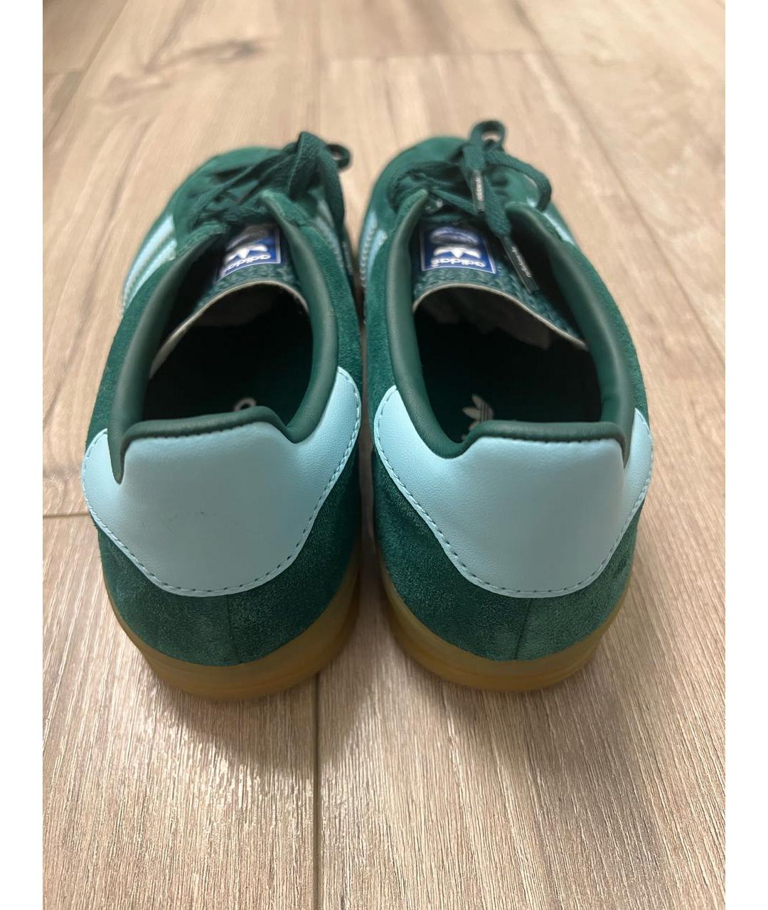 ADIDAS Зеленые замшевые кеды, фото 4