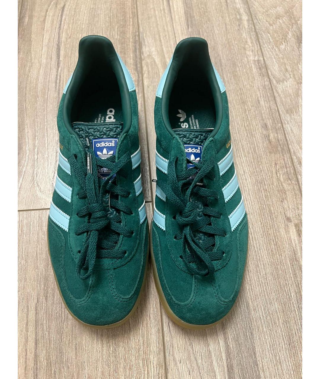 ADIDAS Зеленые замшевые кеды, фото 2