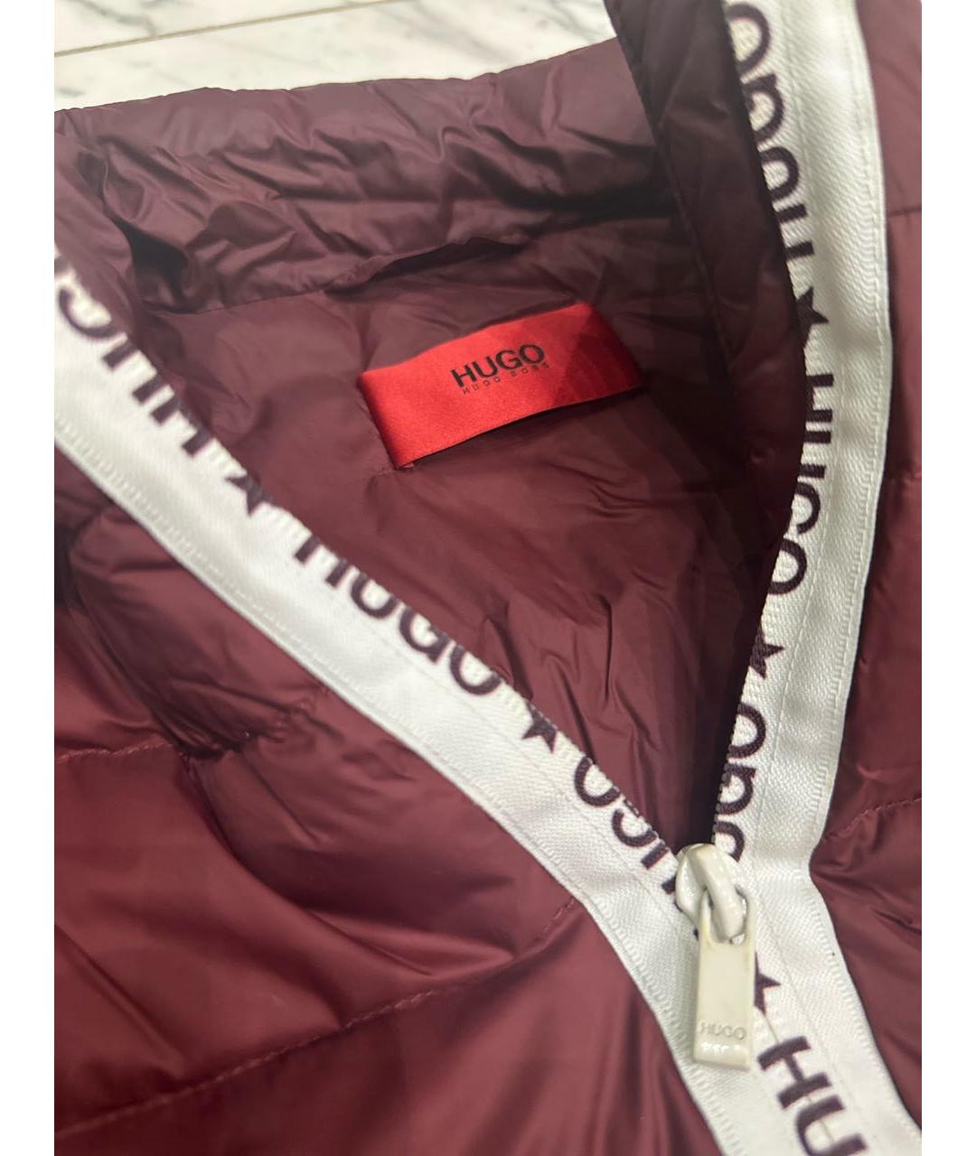 HUGO BOSS Бордовая полиамидовая куртка, фото 3