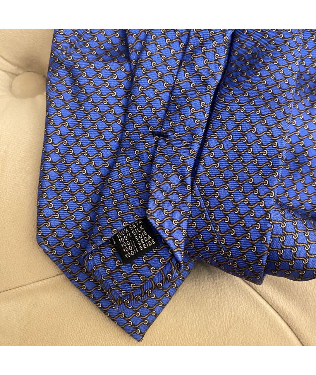 CASTELLO D'ORO Синий шелковый галстук, фото 3