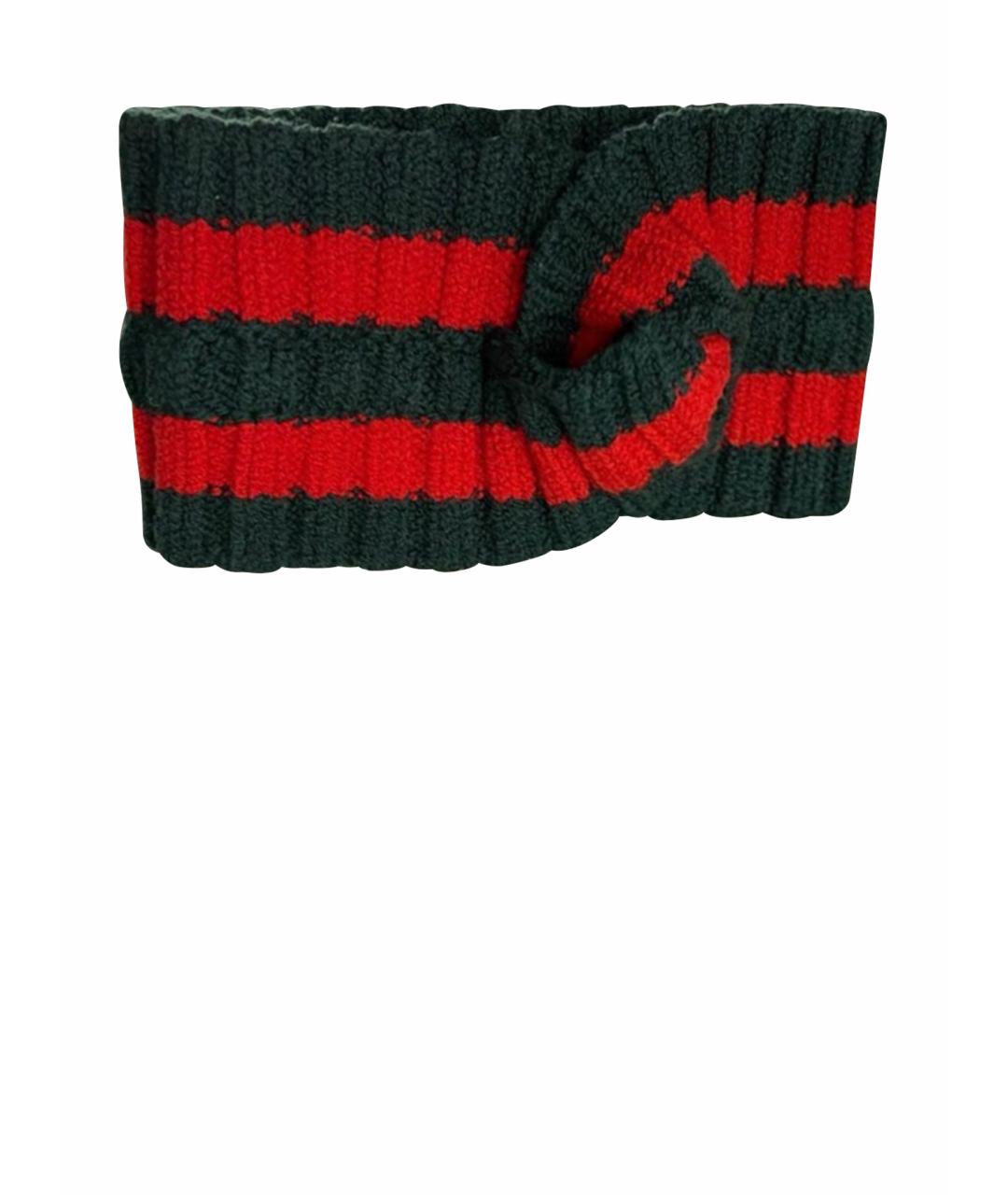 GUCCI Зеленая повязка на голову, фото 1